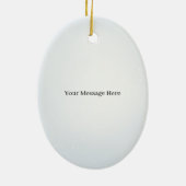 Die Personalisierte Winterlandschaft des Snowbären Keramik Ornament (Hinten)