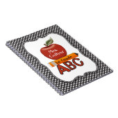 Die personalisierte Zeitschrift roten Notizblock (Rechte Seite)