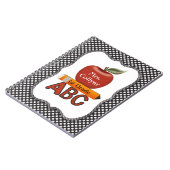 Die personalisierte Zeitschrift roten Notizblock (Linke Seite)