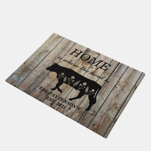 Die personalisierte Zuhause ist dort, wo sich der Fußmatte (Schrägansicht)