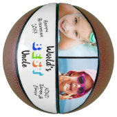 Die Personalisierten Farben des weltbesten Onkel-F Basketball (Vertikal)