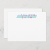 Die Personalisierten Frauen der Moderne Mitteilungskarte (Vorne/Hinten)