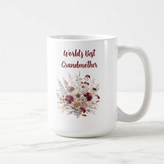 Die Personalisiertste GRANDMOTHER-Blumenwelt Kaffeetasse (Rechts)