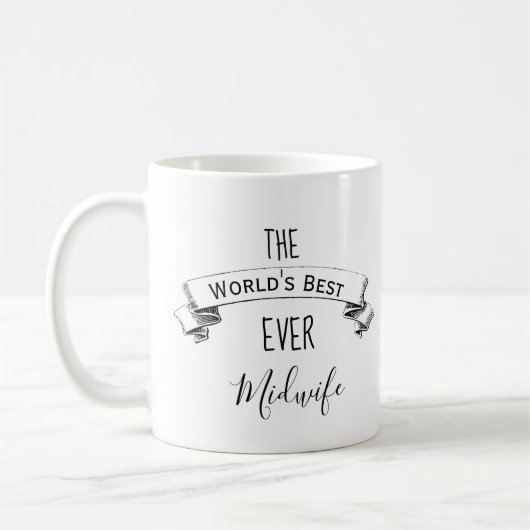 Die Personalisiertste Hebamme der Welt Kaffeetasse (Links)