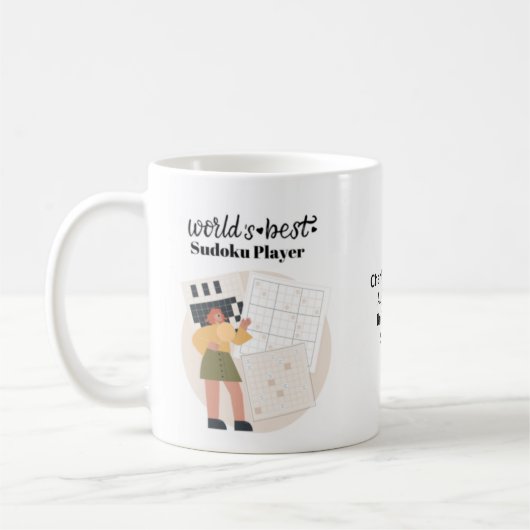 Die Personalisiertste Sudoku-Spielerin der Welt Kaffeetasse (Links)