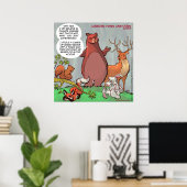 Die Perspektive des Sonnenbären auf das Poster zum (Heimbüro)