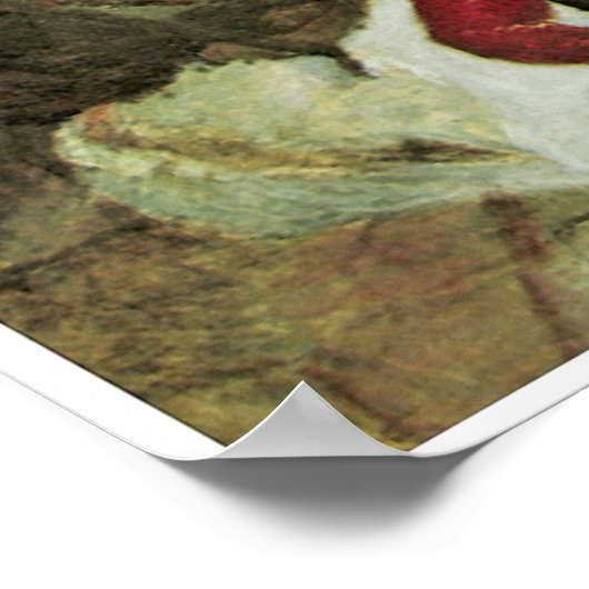 Die Pest, Arnold Bocklin, 1898 Poster (Ecke)