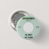 Die Pest - gehen Sie weg Button (Vorne & Hinten)