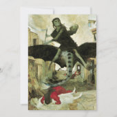 Die Pest von Arnold Bocklin, Halloween-Party Einladung (Vorderseite)