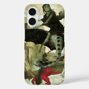 Die Pest von Arnold Böcklin, Vintage Symbolismus iPhone 16 Hülle