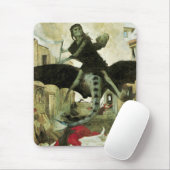 Die Pest von Arnold Bocklin, Vintager Symbolismus Mousepad (Mit Mouse)