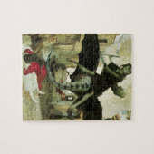 Die Pest von Arnold Bocklin, Vintager Symbolismus Puzzle (Horizontal)