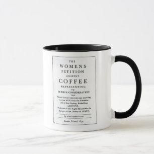 Die Petition der Frauen gegen Kaffee-Tasse Tasse