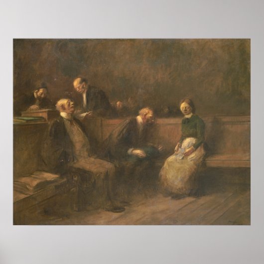 Die Petition - Jean-Louis Forain Fine Art Poster (Vorne)
