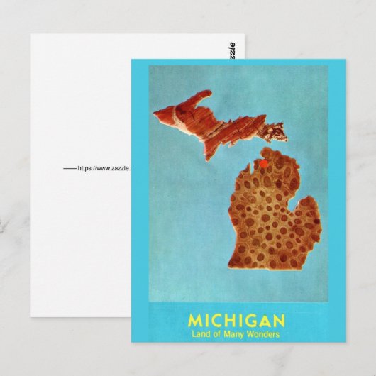 Die Petoskey-Stein-Postkarte Postkarte (Vorne/Hinten)