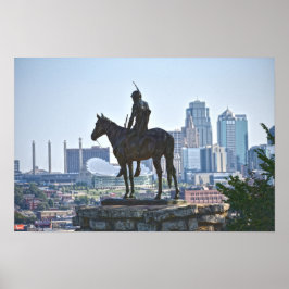 Die Pfadfinderstatue, Kansas City Poster