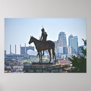 Die Pfadfinderstatue, Kansas City Poster