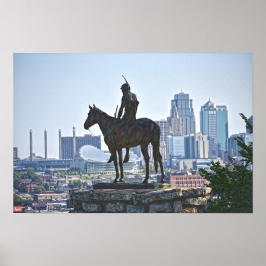 Die Pfadfinderstatue, Kansas City Poster (Vorne)