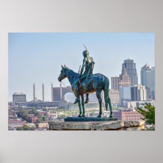 Die Pfadfinderstatue, Kansas City Poster (Vorne)
