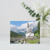 Die Pfarrkirche Ramsau in Bayern Postkarte (Stehend Vorderseite)