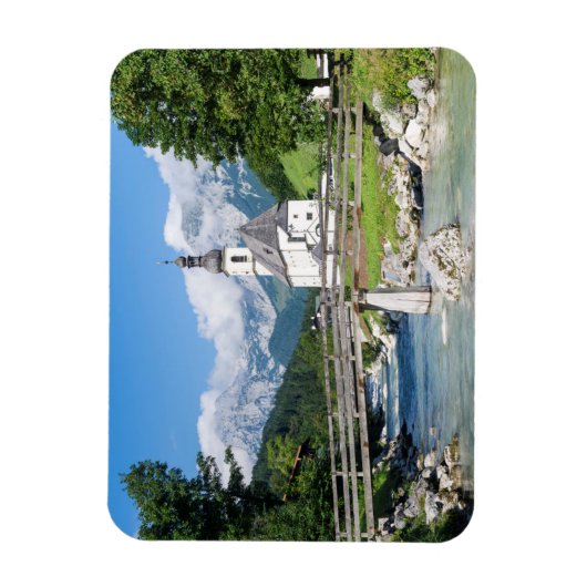 Die Pfarrkirche Ramsau Magnet (Vertikal)