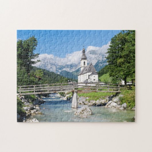 Die Pfarrkirche Ramsau Puzzle (Horizontal)