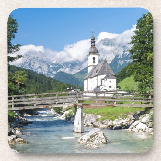 Die Pfarrkirche Ramsau Untersetzer (Vorderseite)