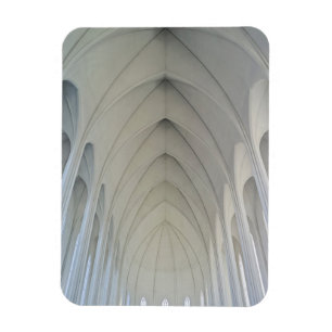 Die Pfarrkirche und Wahrzeichen von Reykjavik Magnet