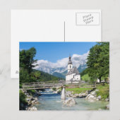 Die Pfarrkirche von Ramsau Postkarte (Vorne/Hinten)