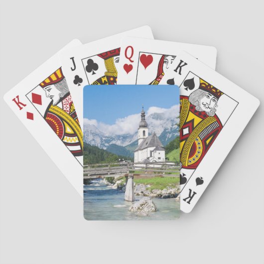 Die Pfarrkirche von Ramsau Spielkarten (Rückseite)