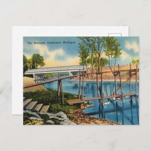 Die Pfeile, Coldwater, Michigan Postkarte (Vorne/Hinten)