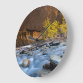 Die Pfeile der Jungfrau im Herbst Große Wanduhr (Winkel)