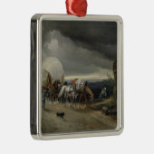 Die Pferde, die Wagen zeichnen, up einen Hügel, Ornament Aus Metall (Rechts)