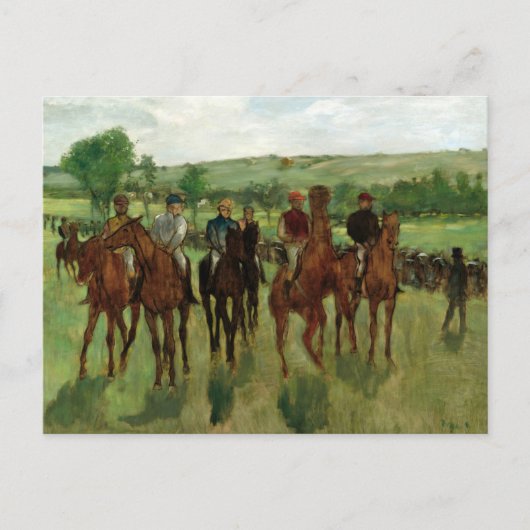 Die Pferde Edgar Degas Postkarte (Vorderseite)