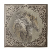 Die Pferde Fliese (Vorderseite)