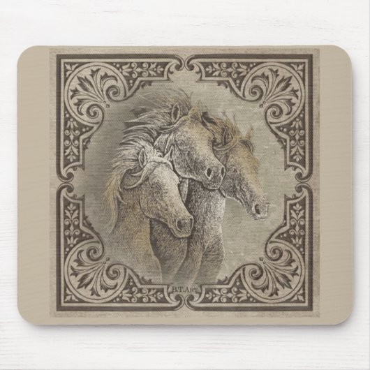 Die Pferde Mousepad (Vorne)