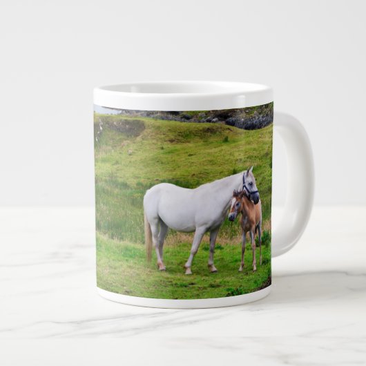 Die Pferde von Connemara | Galway, Irland Jumbo-Tasse (Vorderseite Rechts)