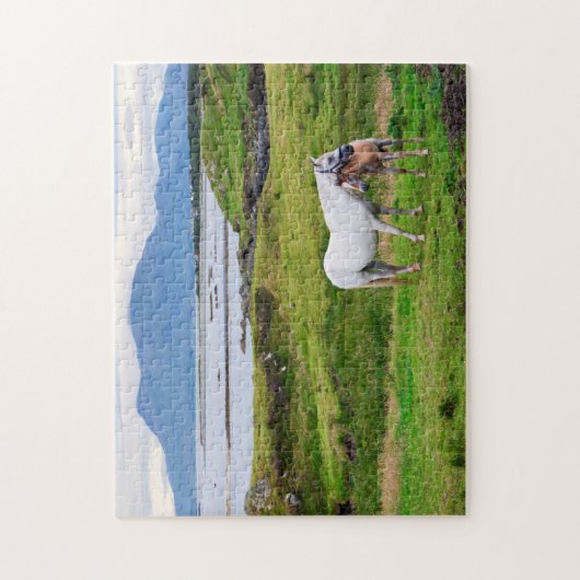 Die Pferde von Connemara | Galway, Irland Puzzle (Vertikal)