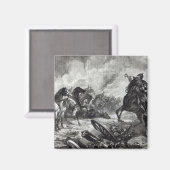 Die Pferde von Gravelotte Magnet (Vorderseite/Rückseite)