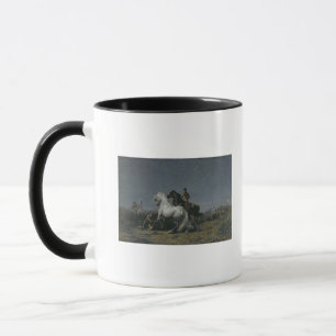 Die Pferdediebe, 19. Jahrhundert Tasse