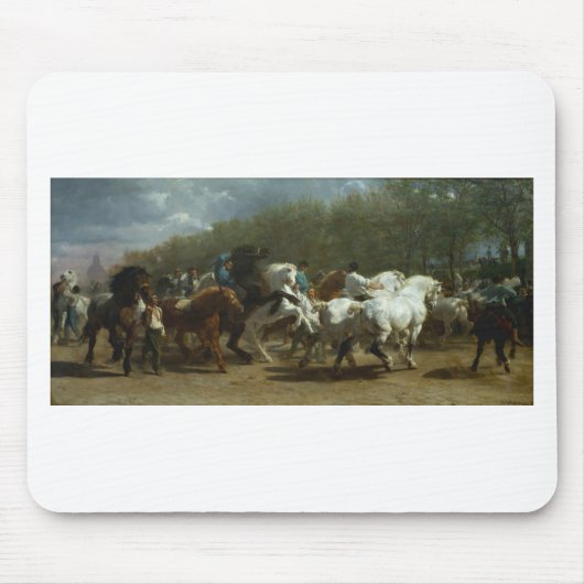 Die Pferdemesse durch Rosa Bonheur Mousepad (Vorne)