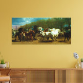 Die Pferdemesse von Rosa Bonheur (1852-1855) Leinwanddruck (Insitu (Wohnzimmer))