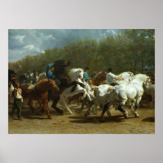 Die Pferdemesse von Rosa Bonheur Poster (Vorne)