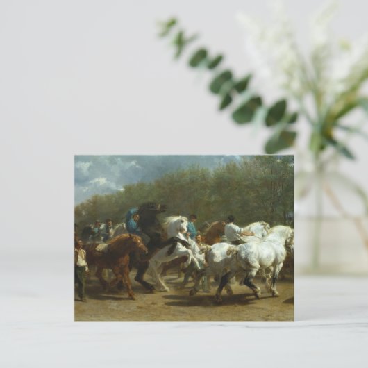 Die Pferdemesse von Rosa Bonheur Postkarte (Stehend Vorderseite)