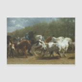 Die Pferdemesse von Rosa Bonheur Seidenpapier (Vorderseite)