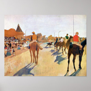 Die Pferderennen (Die Parade), Edgar Degas Poster