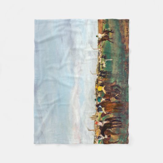 Die Pferderennen, Edgar Degas Fleecedecke (Vorderseite)