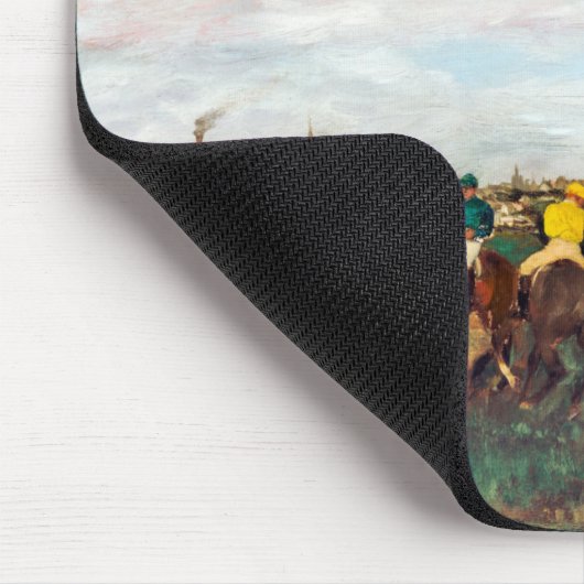 Die Pferderennen, Edgar Degas Mousepad (Ecke)