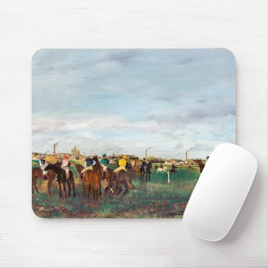 Die Pferderennen, Edgar Degas Mousepad (Mit Mouse)