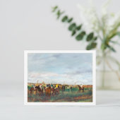 Die Pferderennen, Edgar Degas Postkarte (Stehend Vorderseite)